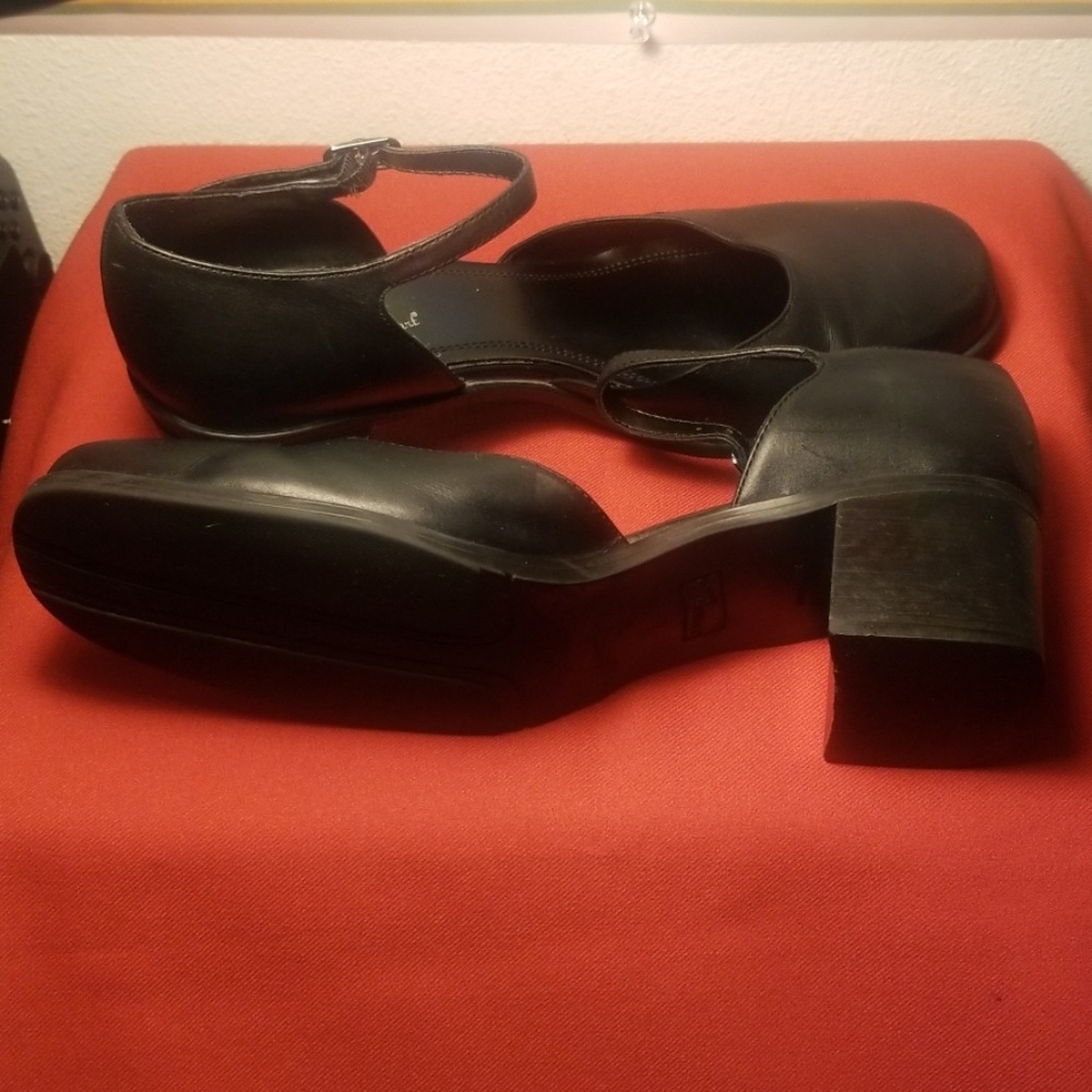 Madeline stuart Black Leather Sandals - Picture 3 of 4